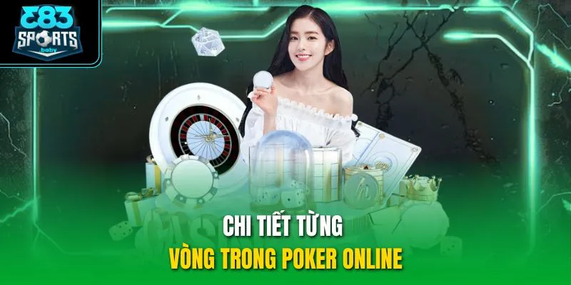 Chi tiết từng vòng trong poker online